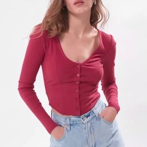 UO Casual Cropped Long Sleeve